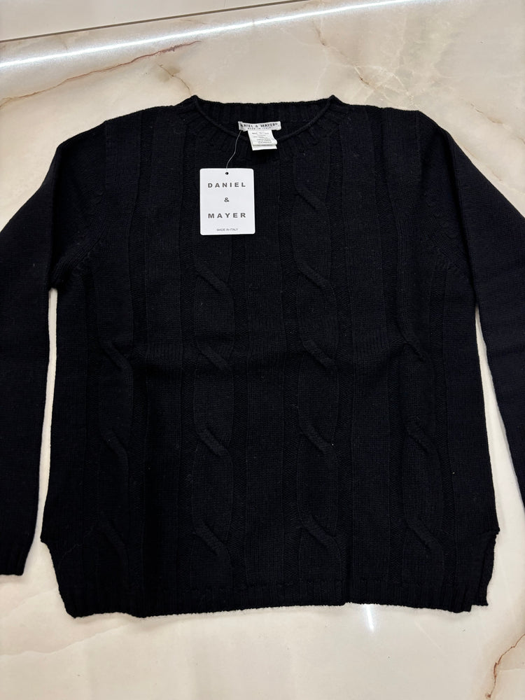 DANIEL & MAYER - MAGLIONE RILIEVO - NERO