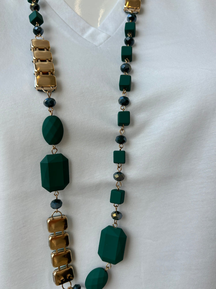 COLLANA - ORO E VERDE