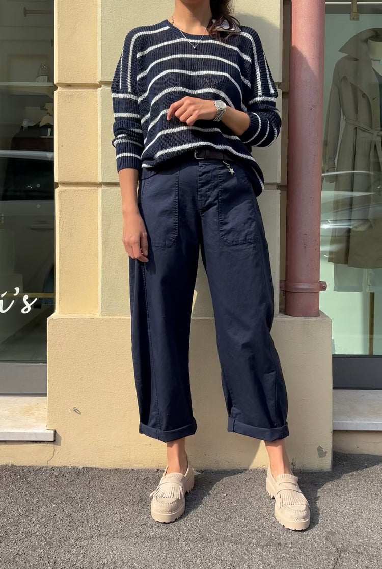 Susy mix - Pantalone con Tasca frontale - Blu
