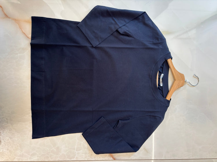 DANIEL & MAYER - MAGLIA BASICA - Manica 3/4 - BLU NOTTE