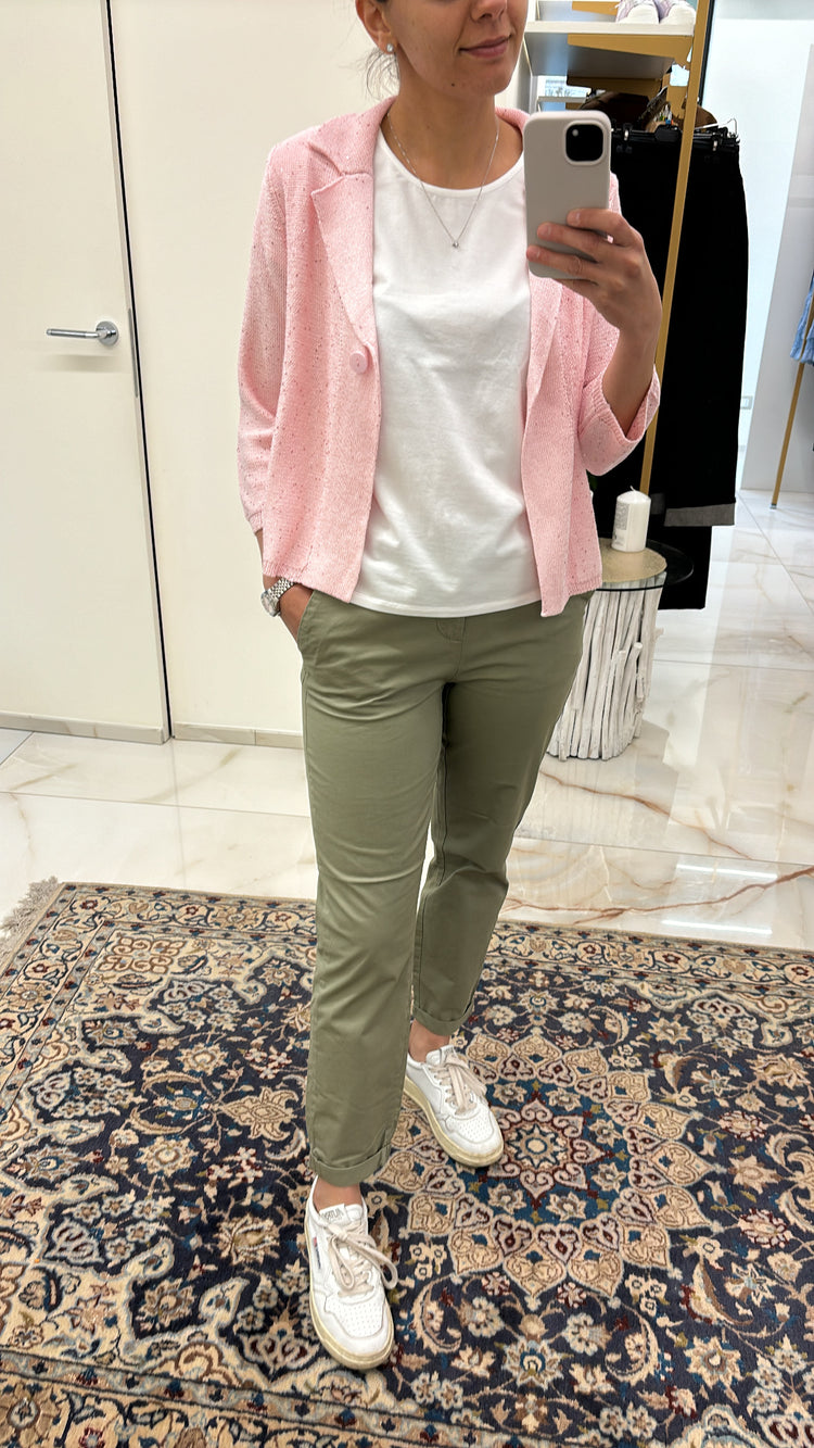 PANTALONE - CHINO -  VERDE MILITARE