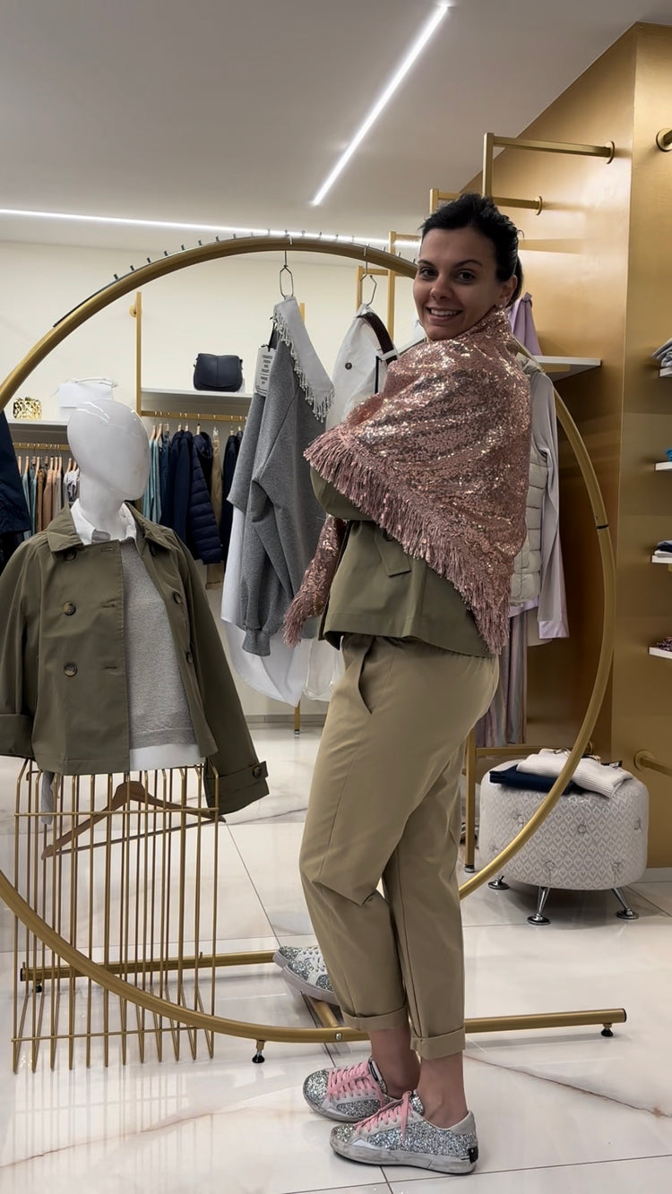 KATHERINA LORETTA - BRILLANTINI/LEOPARDATA - ROSA