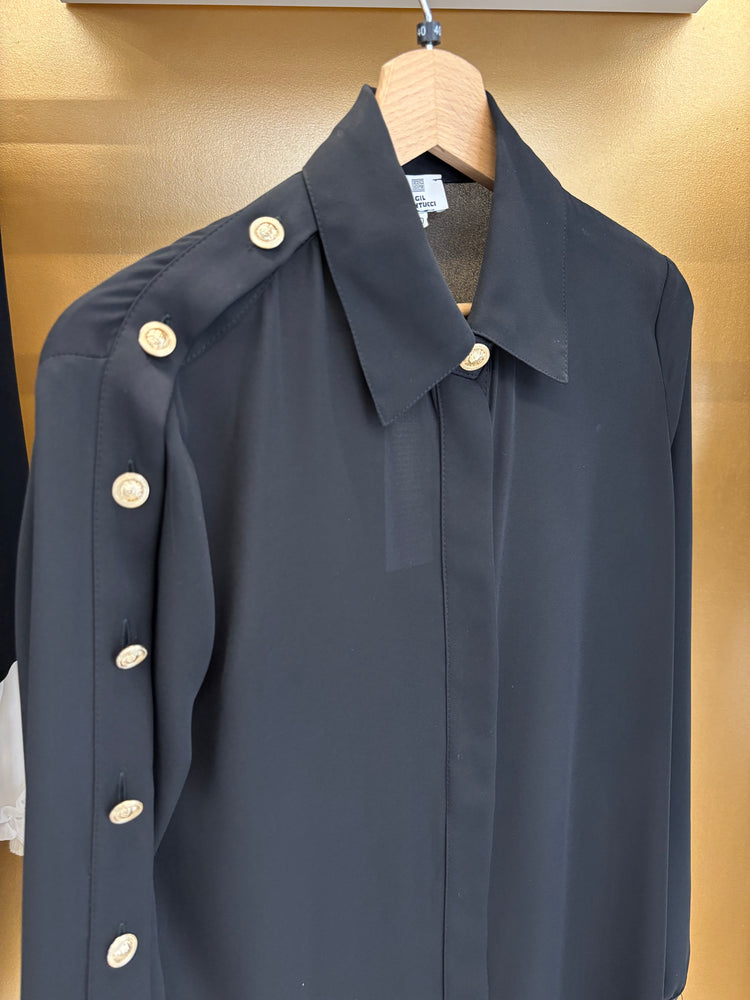 GIL SANTUCCI - CAMICIONE NERO