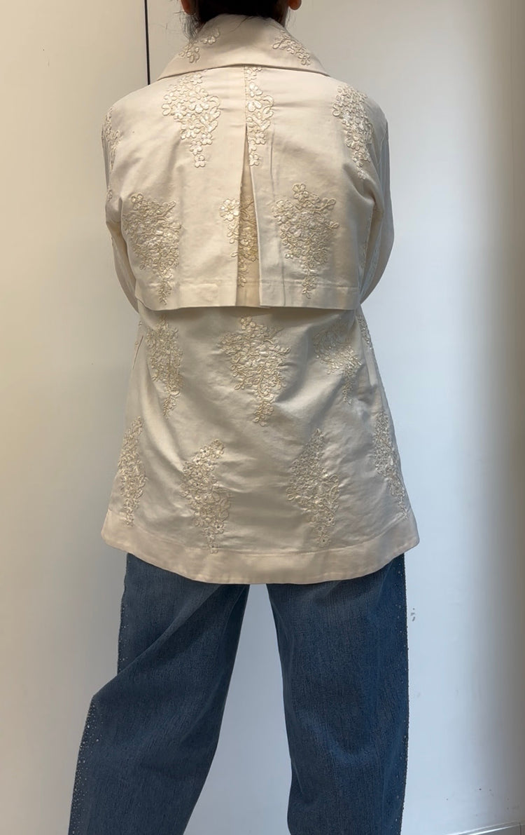 SUSY MIX - GIACCA RICAMATA - PANNA