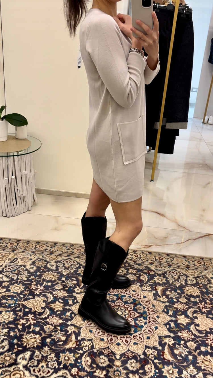 DANIEL & MAYER - ABITO IN MAGLIA - BEIGE