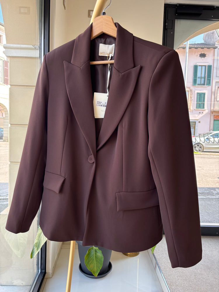 ANGELA DAVIS - TAILLEUR SUSANNE GIACCA - CIOCCOLATO