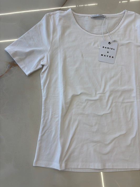 Daniel e mayer - T Shirt Girocollo - bianca