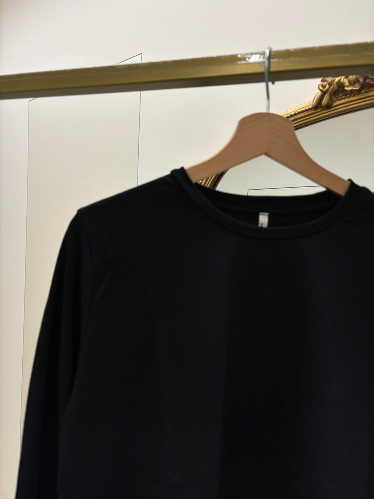 MARGARET - MAGLIA MANICA LUNGA MA6287 - BASICA - NERA