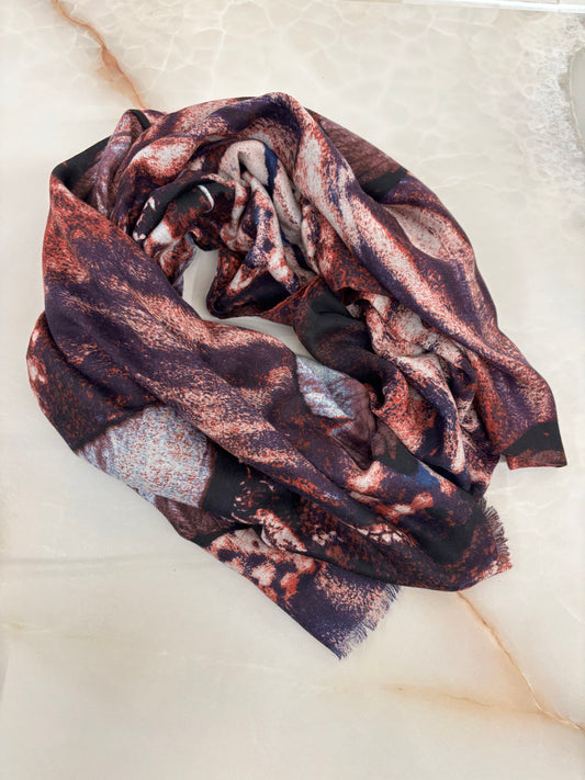 DANIEL E MAYER - SCIARPA FANTASIA - VINO