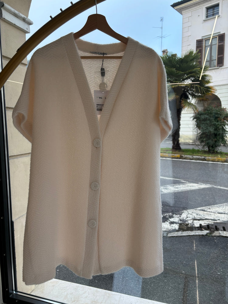 DANIEL & MAYER - CARDIGAN / CAPPA - BIANCO