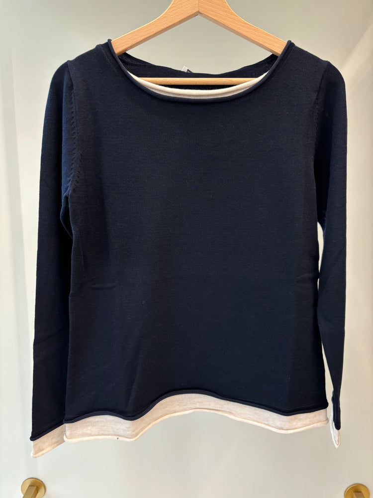 DANIEL & MAYER - MAGLIONE "DOPPIO" - BLU