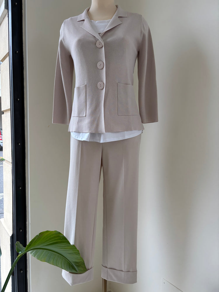 DANIEL & MAYER - GIACCHINA IN MAGLIA - BEIGE