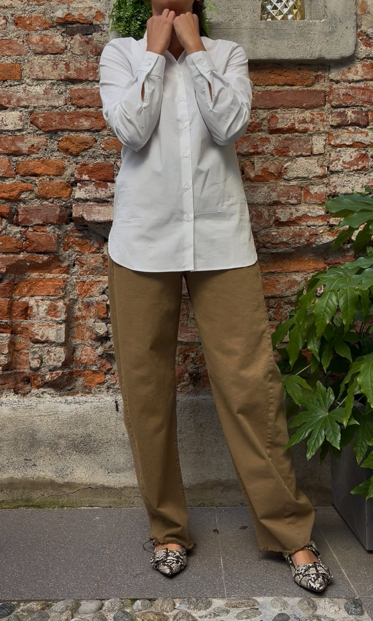 SOUVENIR - PANTALONE OVETTO CON CINTURA - LIQUIRIZIA