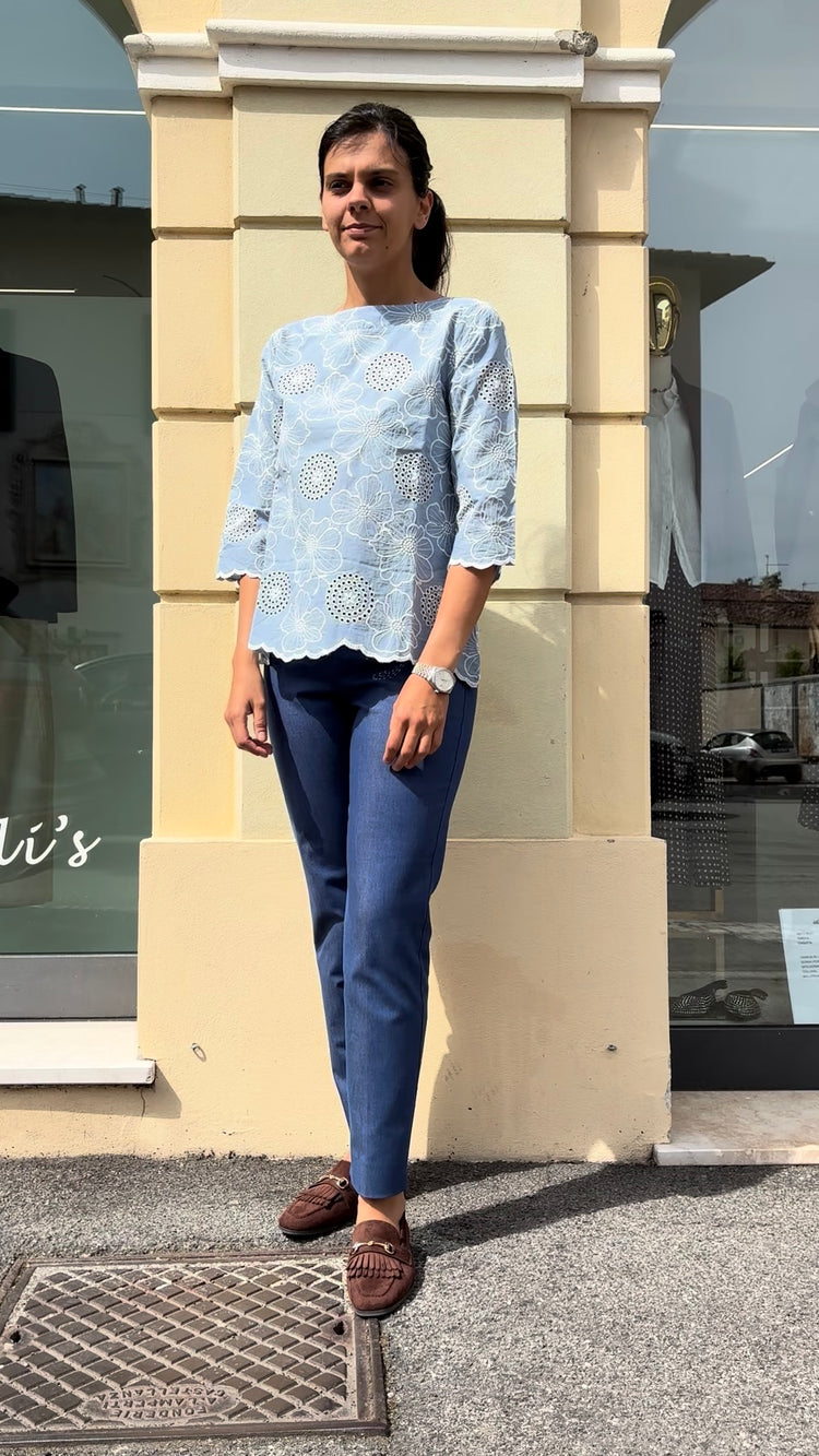 DANIEL & MAYER - CAMICIA - FERRARA - AZZURRA