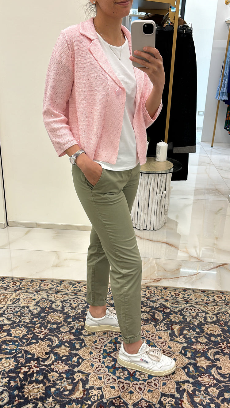PANTALONE - CHINO -  VERDE MILITARE