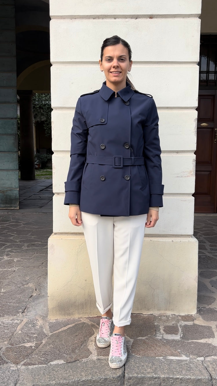DANIEL & MAYER - TRENCH / CAPPOTTINO CORTO - - BLU