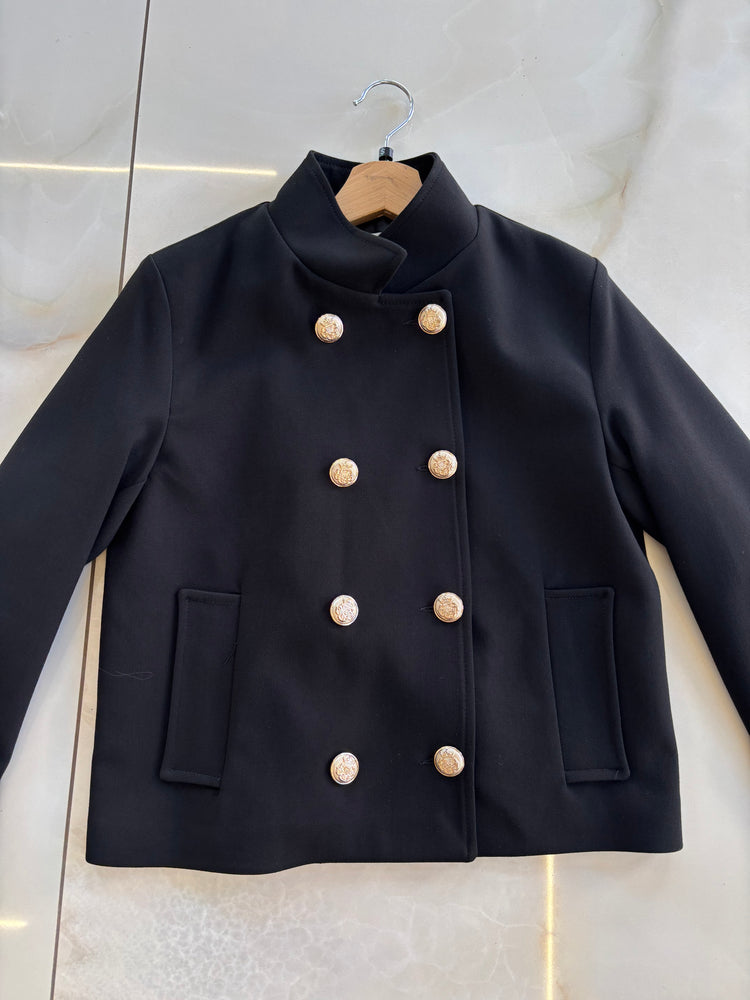 SUSY STAR - CAPPOTTO BOTTONI ORO - NERO