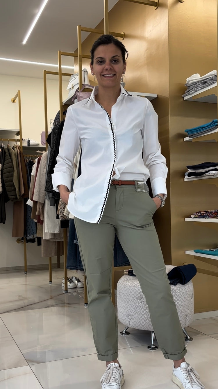 PANTALONE - CHINO -  VERDE MILITARE