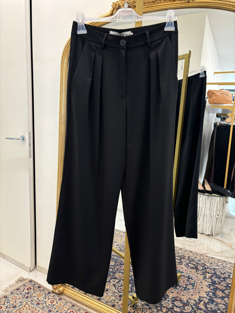 HAVEONE - PANTALONE PALAZZO - NERO