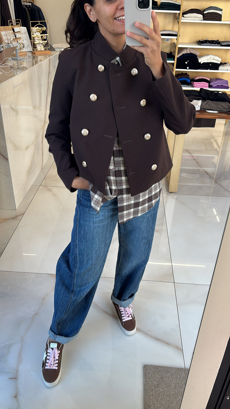 SUSY STAR - CAPPOTTO BOTTONI ORO - MORO