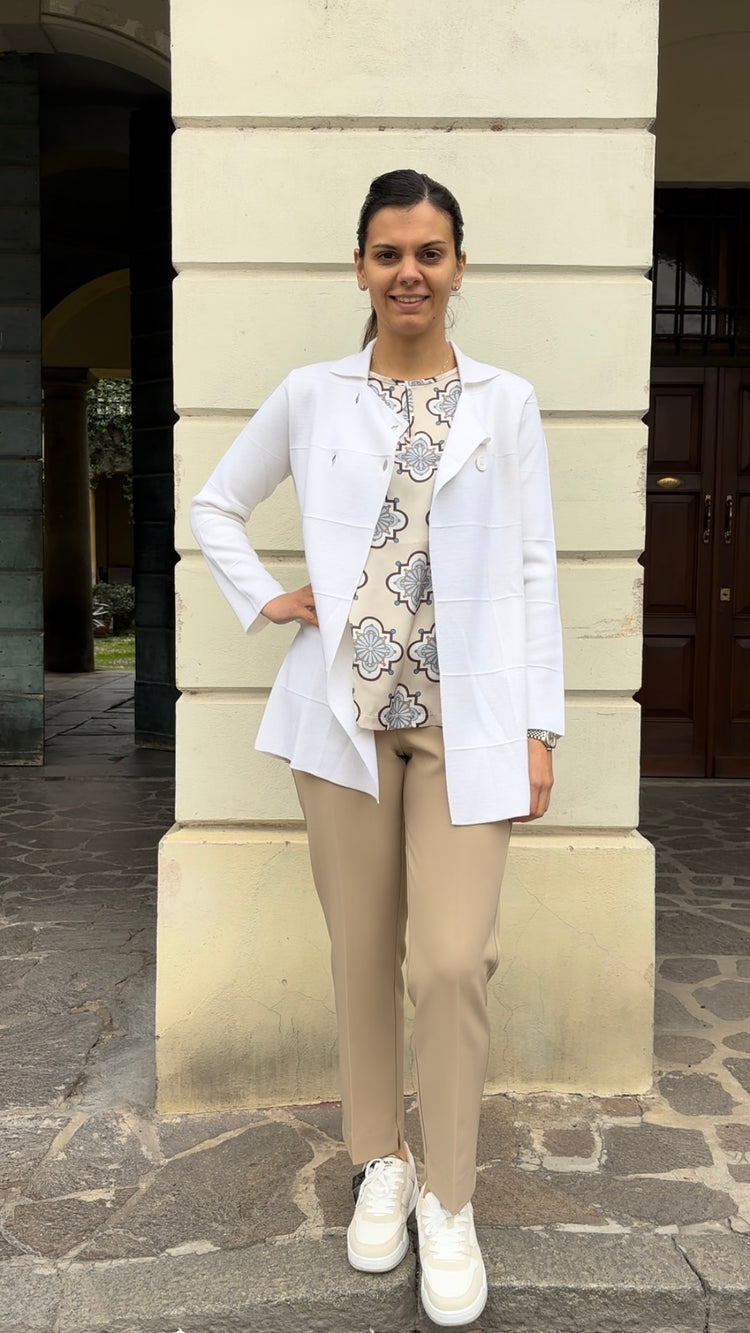 DANIEL & MAYER - MAGLIA ARICCIA - PANNA