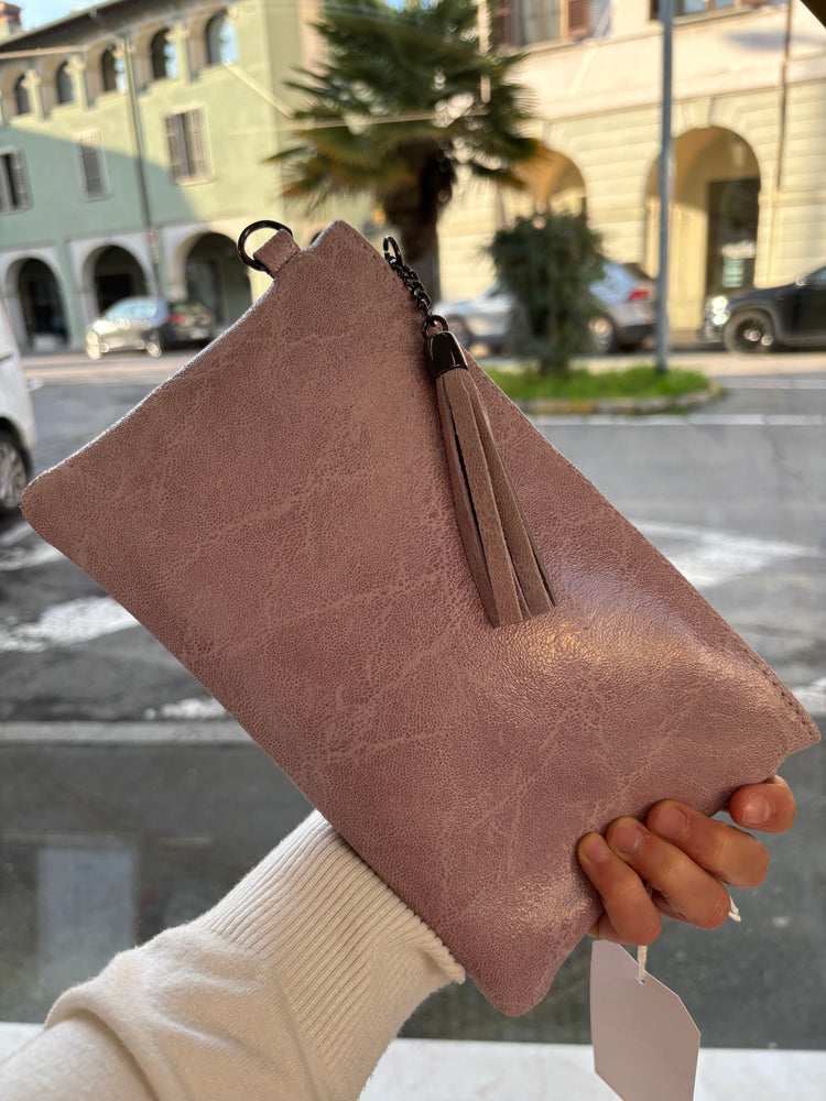 BORSA - POCHETTE - ROSA ANTICO