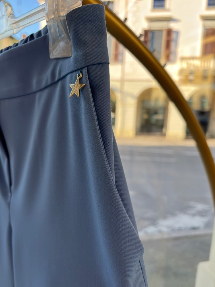 SOUVENIR - PANTALONE REGINA CON COULISSE - CELESTE