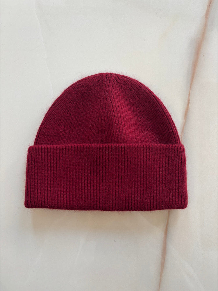 BERRETTA CON RISVOLTO - MUSA - BORDEAUX