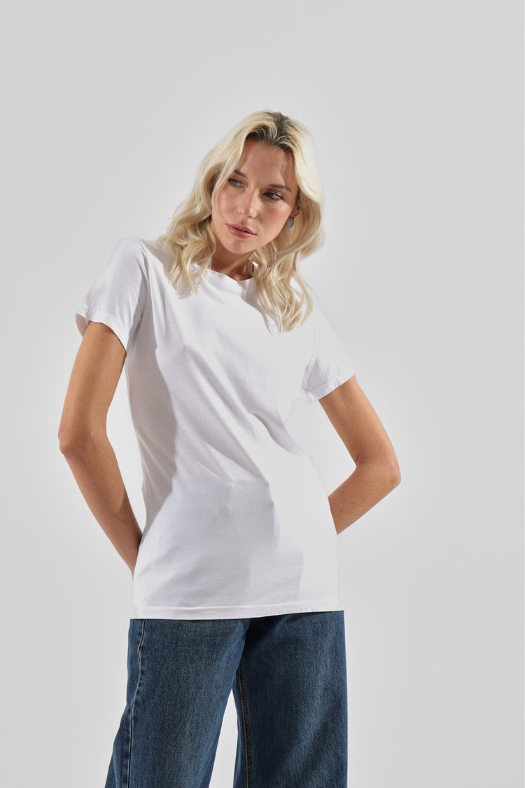HAVEONE - T SHIRT BASICA SLIM - BIANCA