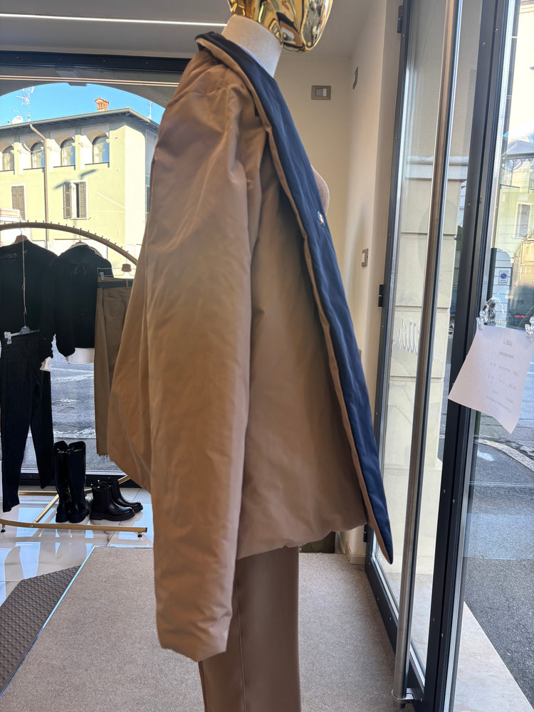 CARMEN - GIUBBINO DOUBLE FACE - BLU E BISCOTTO