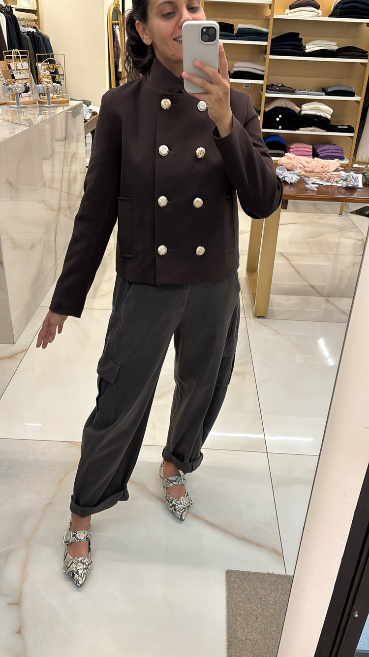 SUSY STAR - CAPPOTTO BOTTONI ORO - MORO