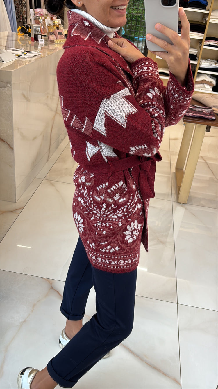 SUSY MIX - MITAWA / CARDIGAN - BORDEAUX