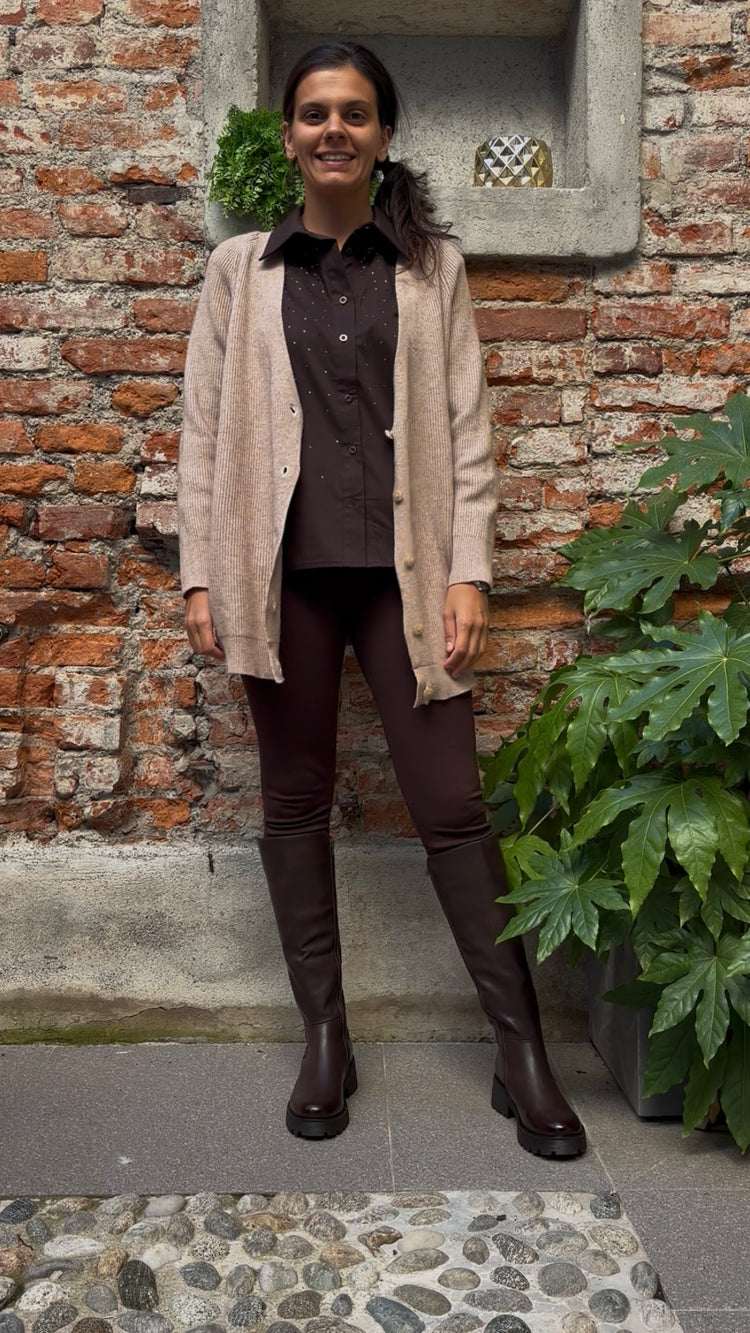 SUSY MIX - LEGGINS - CHOCO