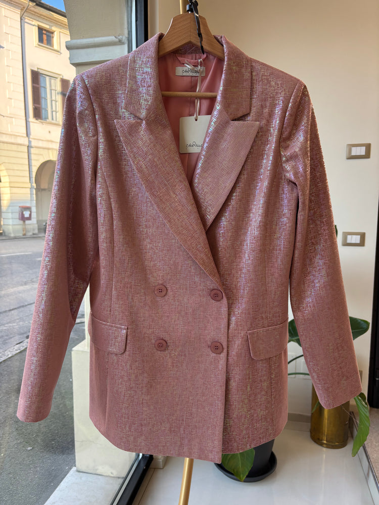 CARMEN - TAILLEUR LAME' - GIACCA - ROSA