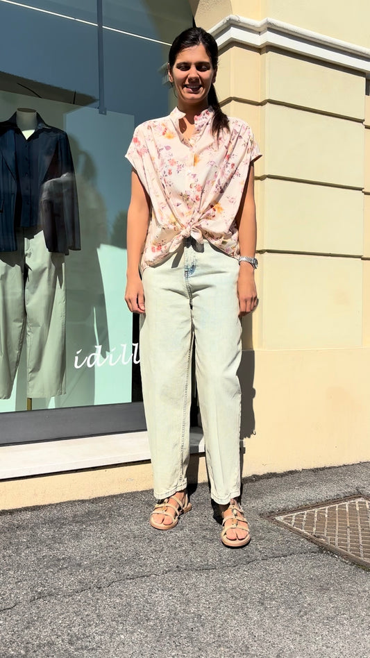 Susy mix - Camicia Fiori - Rosa