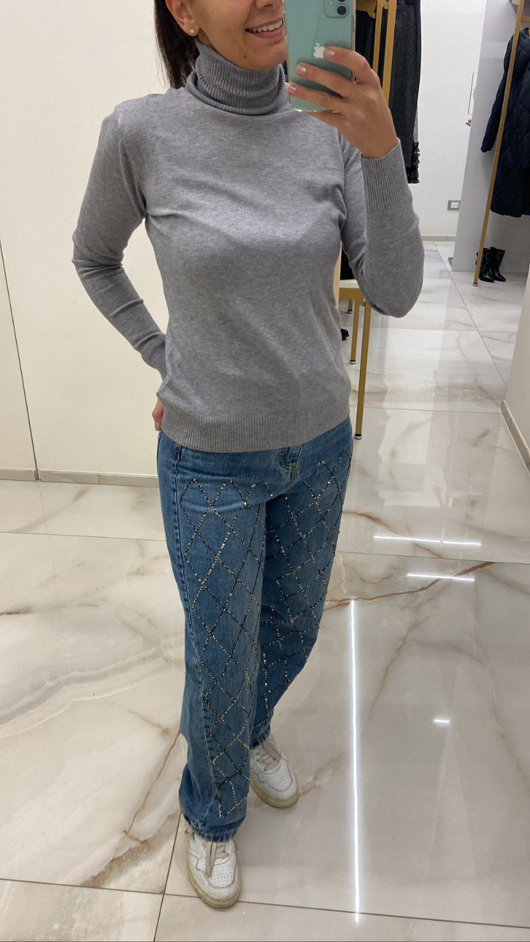 SOUVENIR ⭐ - JEANS - PAILLETTES - S