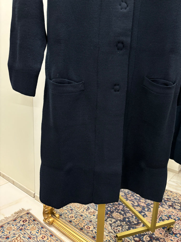 MARGARET - CAPPOTTO IN MAGLIA - BLU
