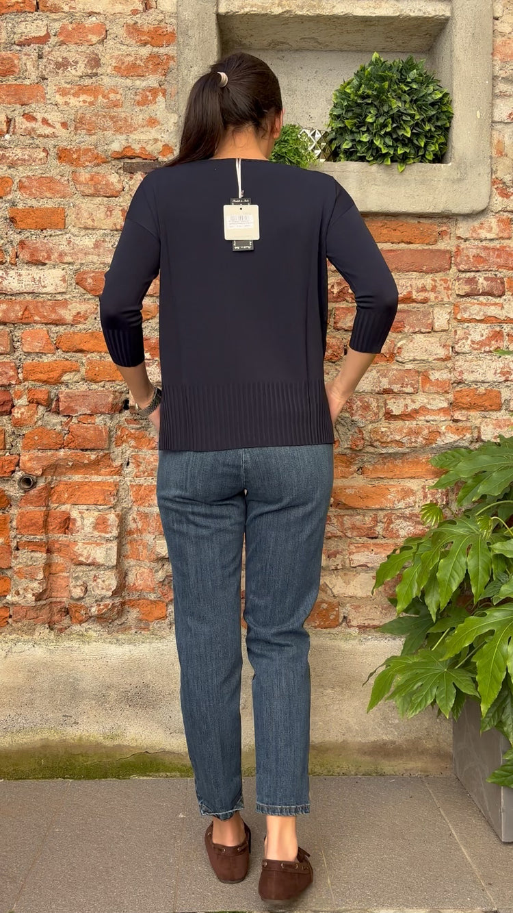 Carmen - Maglia girocollo - COD. ALLEGRA - Blu