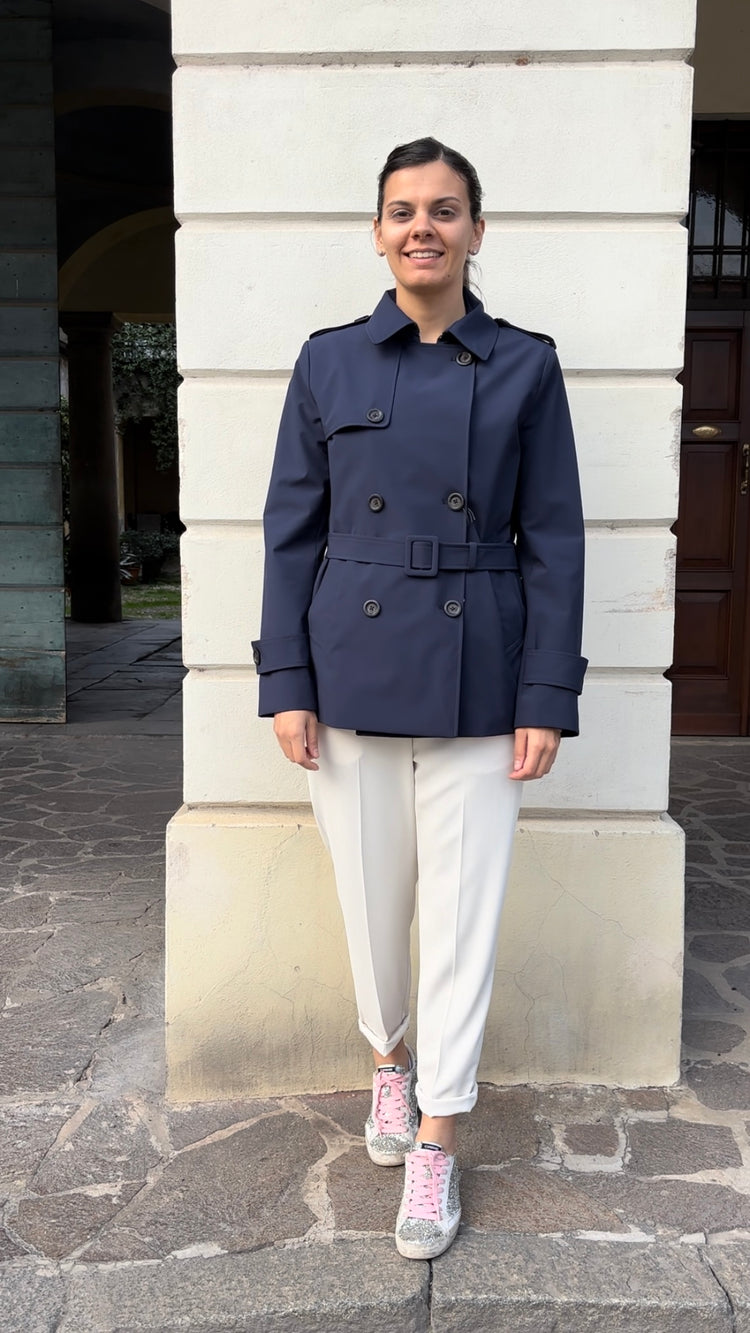 DANIEL & MAYER - TRENCH / CAPPOTTINO CORTO - - BLU