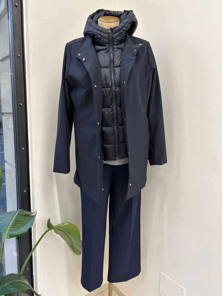 DANIEL & MAYER - PANTALONE PALAZZO IN TESSUTO - BLU