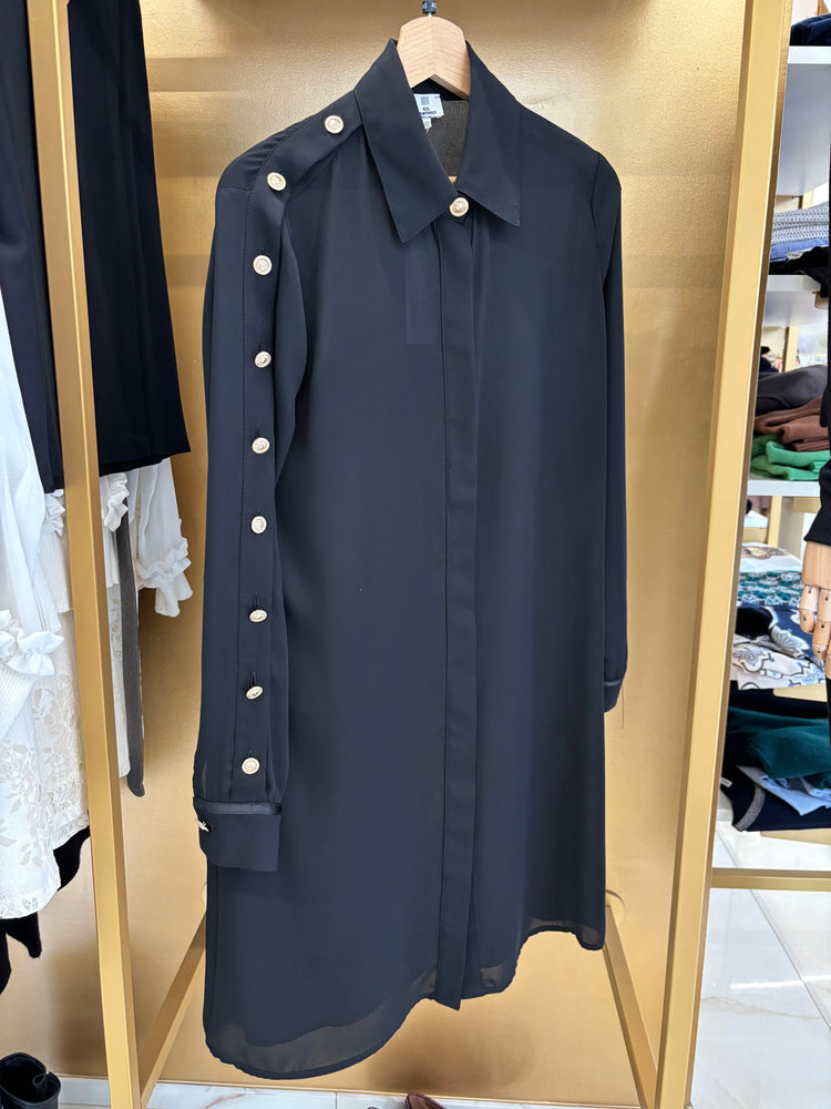 GIL SANTUCCI - CAMICIONE NERO