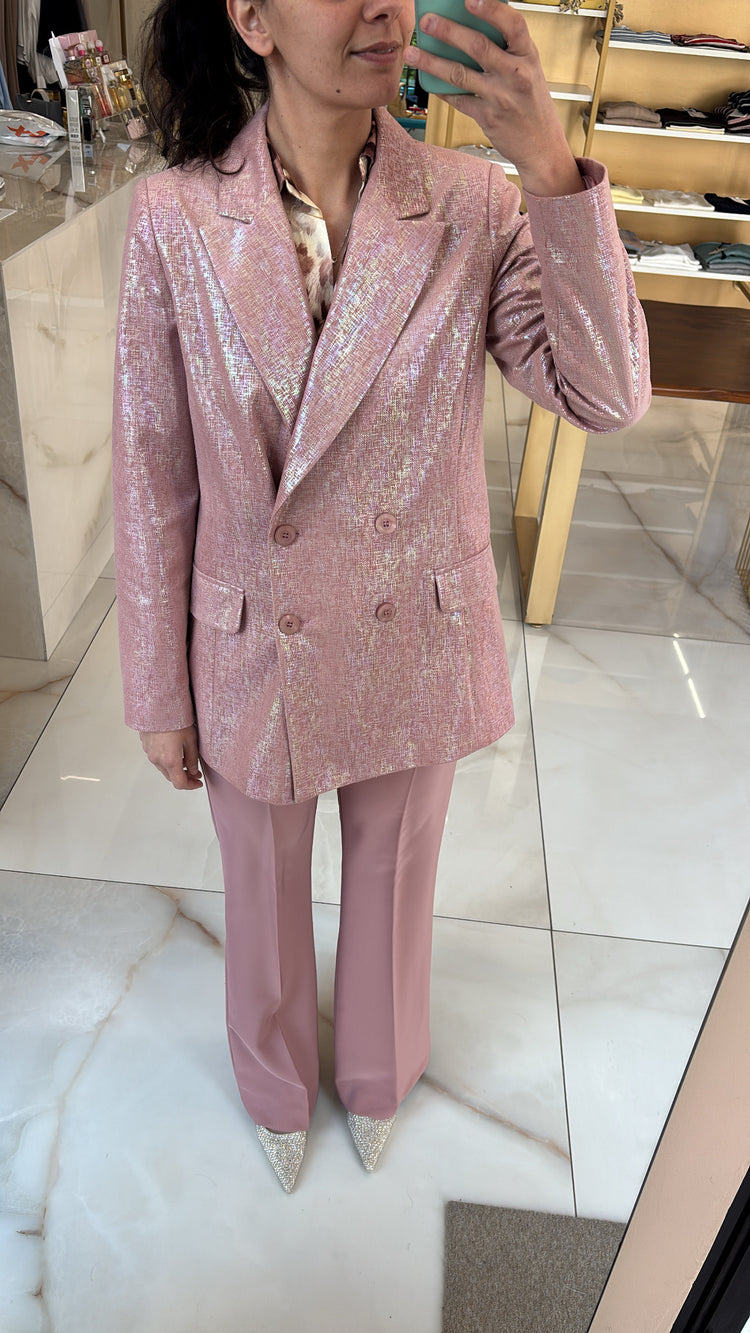 CARMEN - TAILLEUR LAME' - CANOTTA ROSA