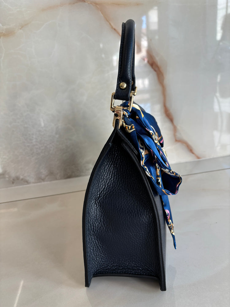BORSA - FOULARD - BLU NOTTE
