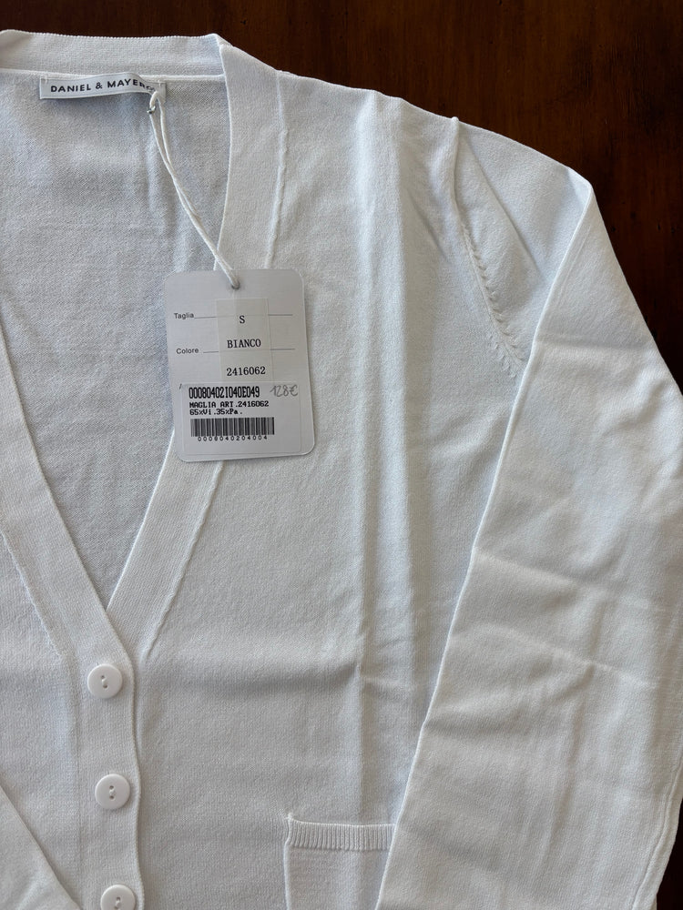 DANIEL & MAYER - CARDIGAN LUNGO - BIANCO