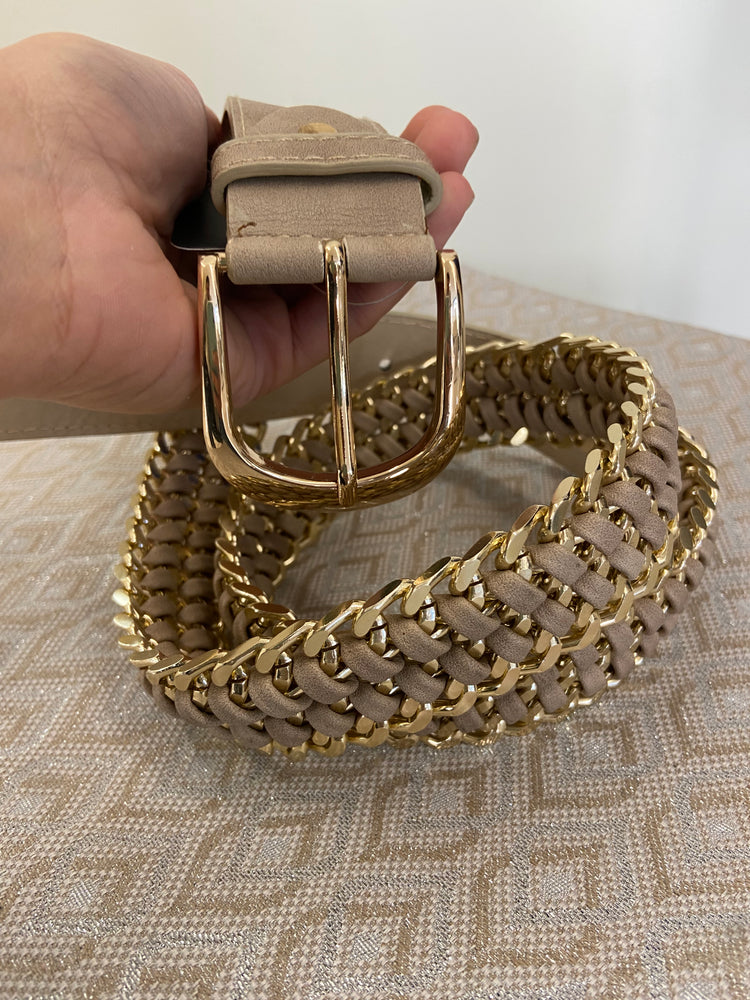 CINTURA GOLD - BEIGE