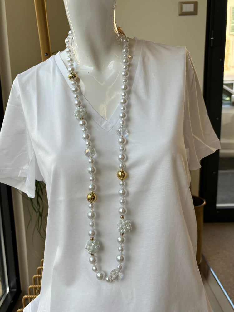 COLLANA - PERLE - BIANCA
