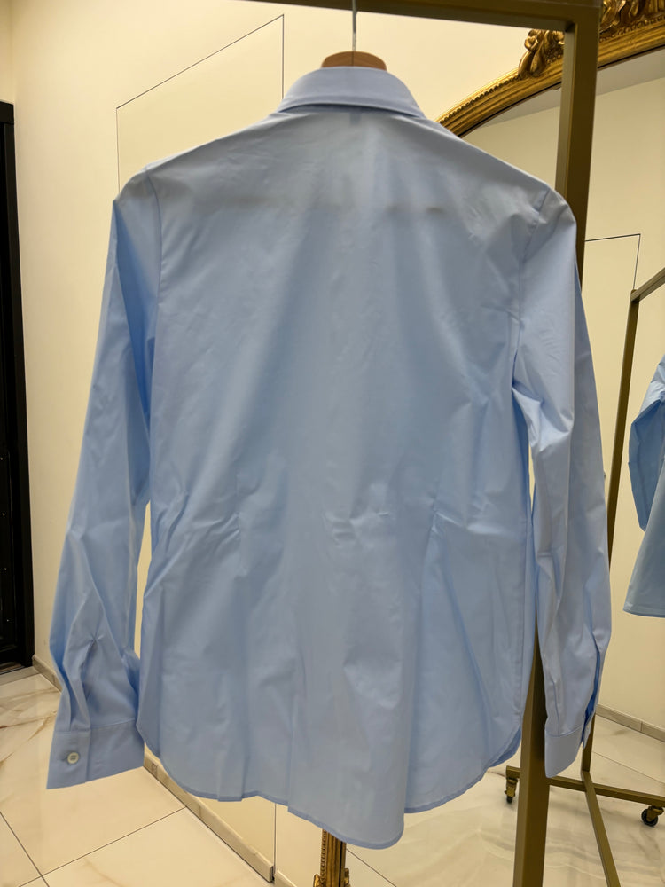 DANIEL & MAYER - CAMICIA IN COTONE BASICA - AZZURRA