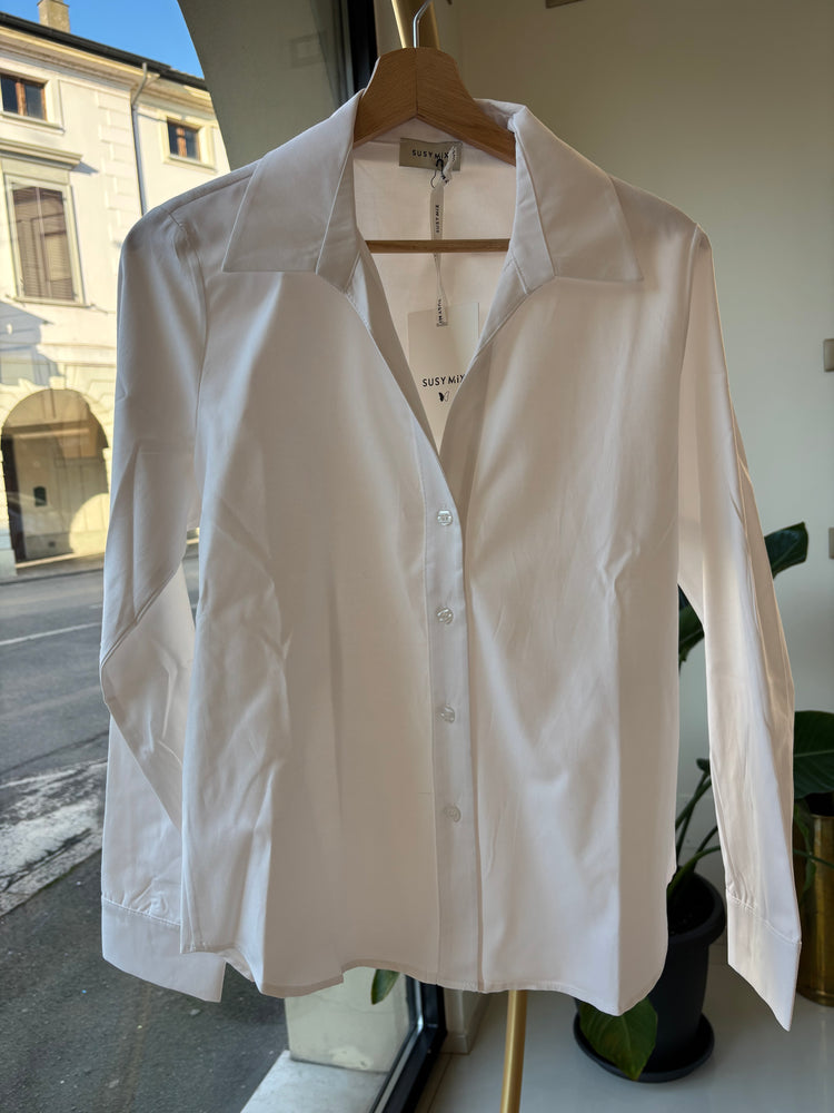 SUSY MIX - CAMICIA A V - BIANCA