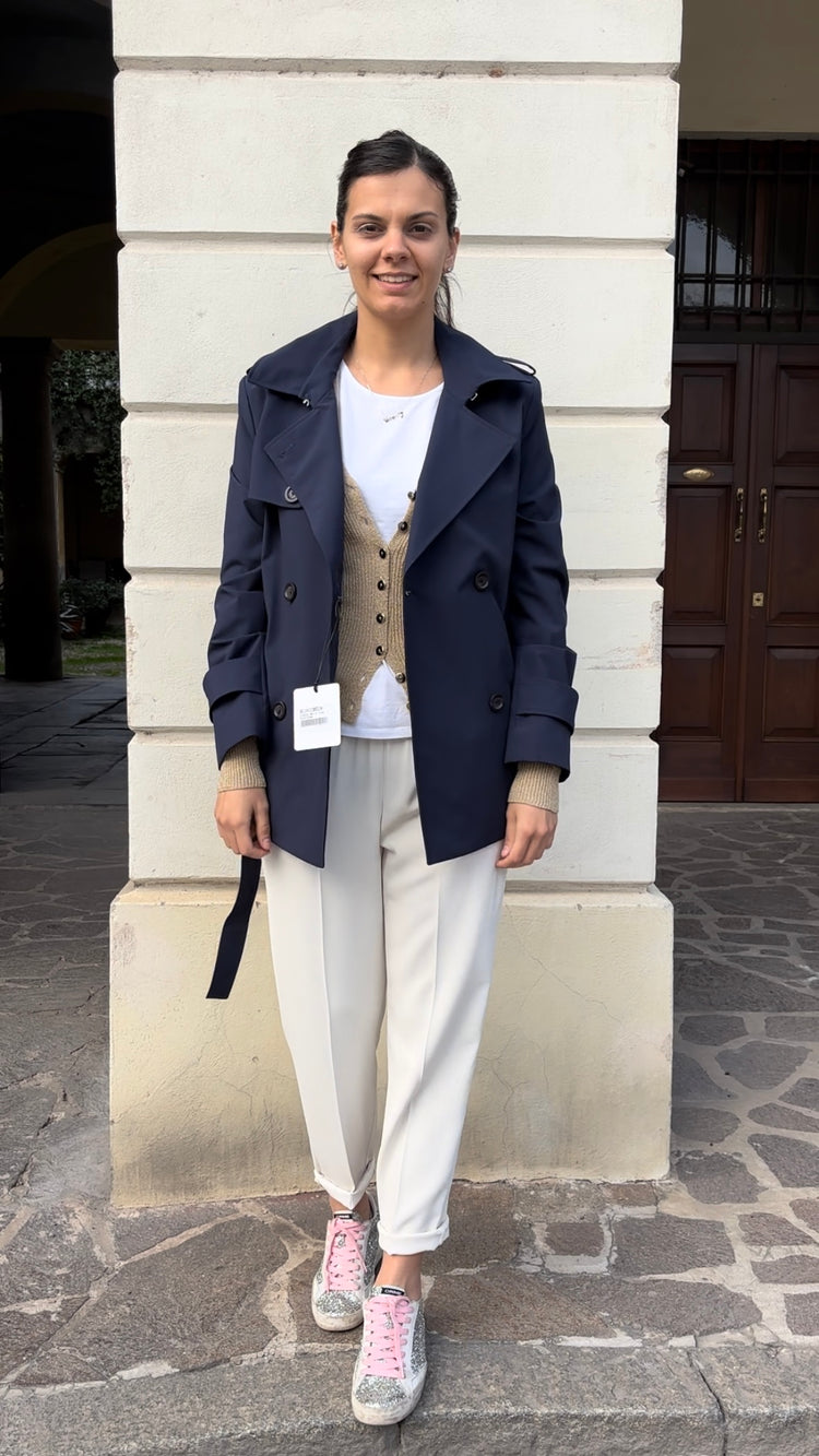 DANIEL & MAYER - TRENCH / CAPPOTTINO CORTO - - BLU