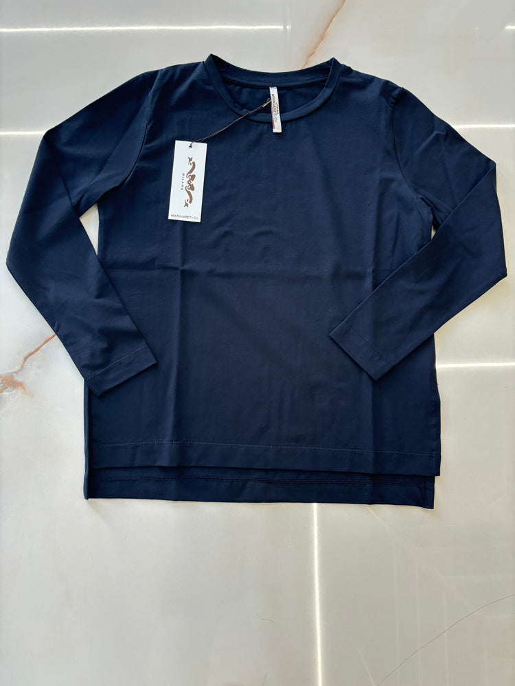 MARGARET - MAGLIA MANICA LUNGA - BASICA - BLU NOTTE
